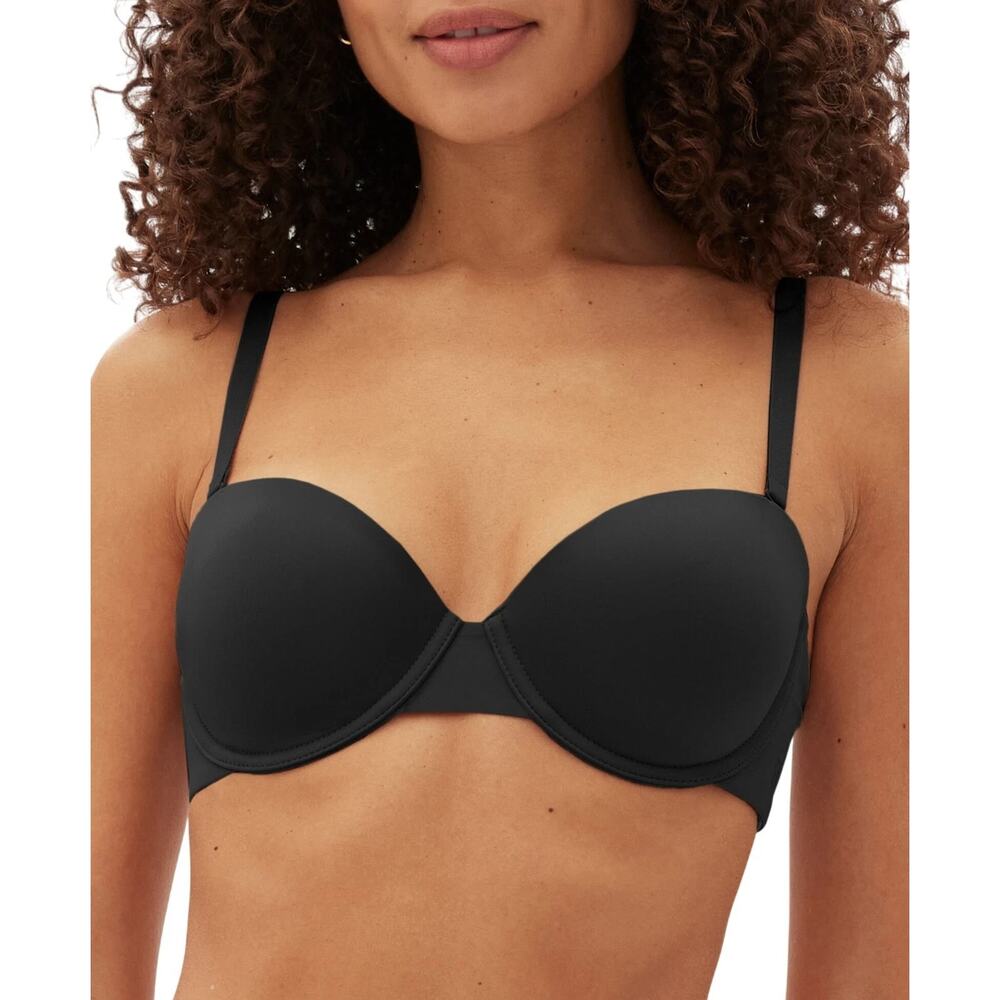 Gap Body NWT Size 34D (Large) Black Everyday Multiway Underwire Padded Bra